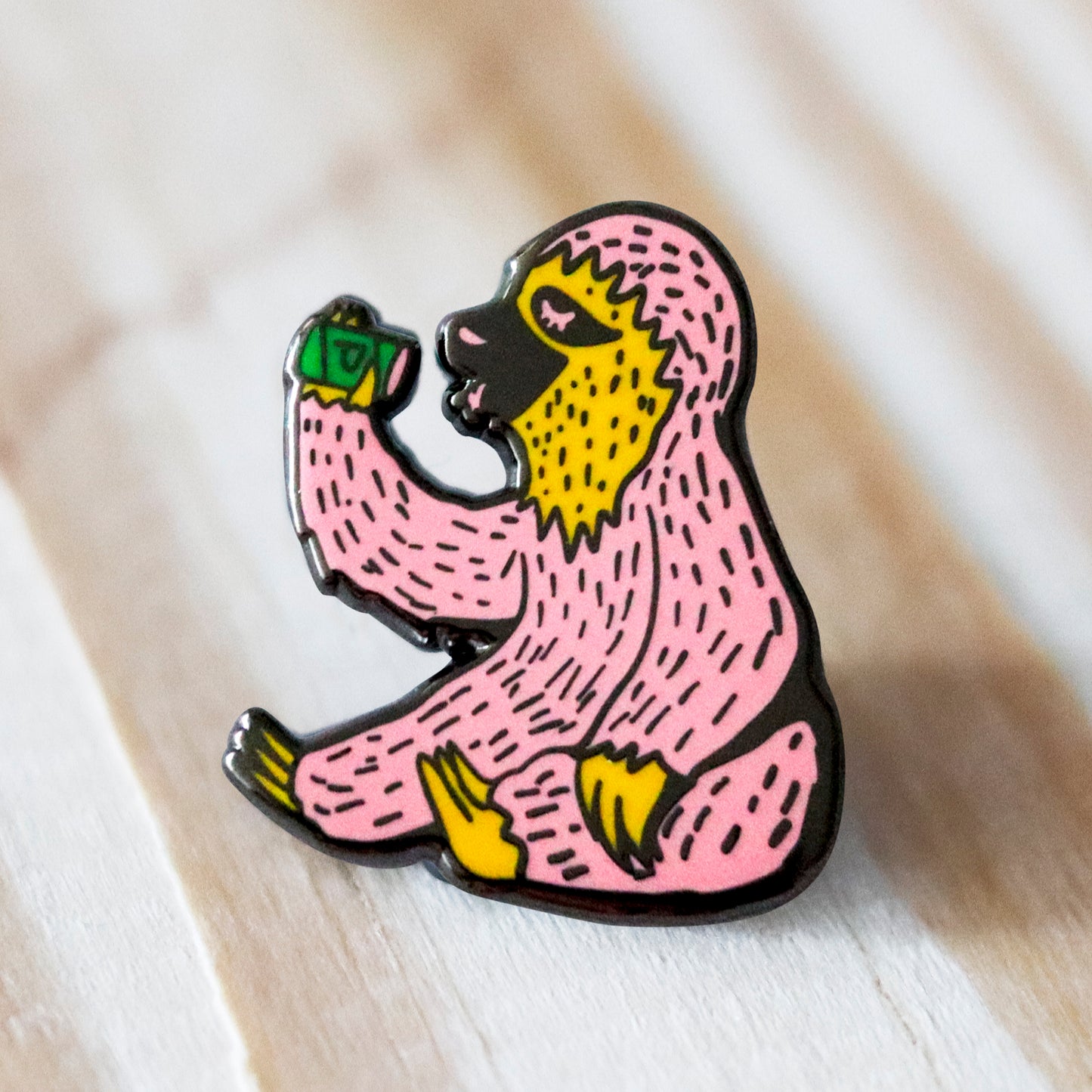 Drunk Sloth Pin