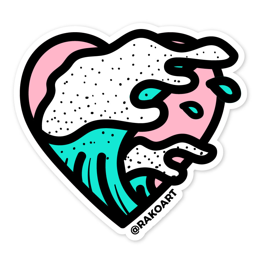 Corazón de Mar Sticker – hellorako