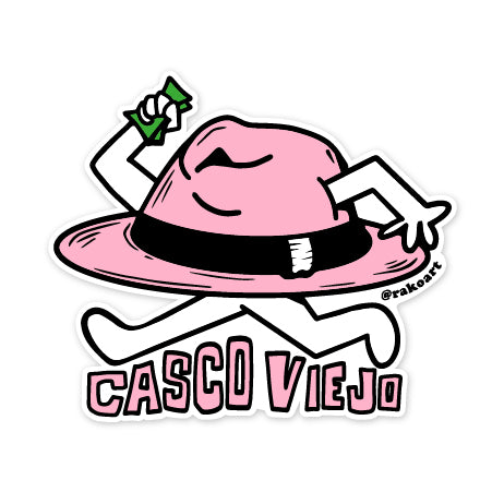 Sombrero Casco Sticker